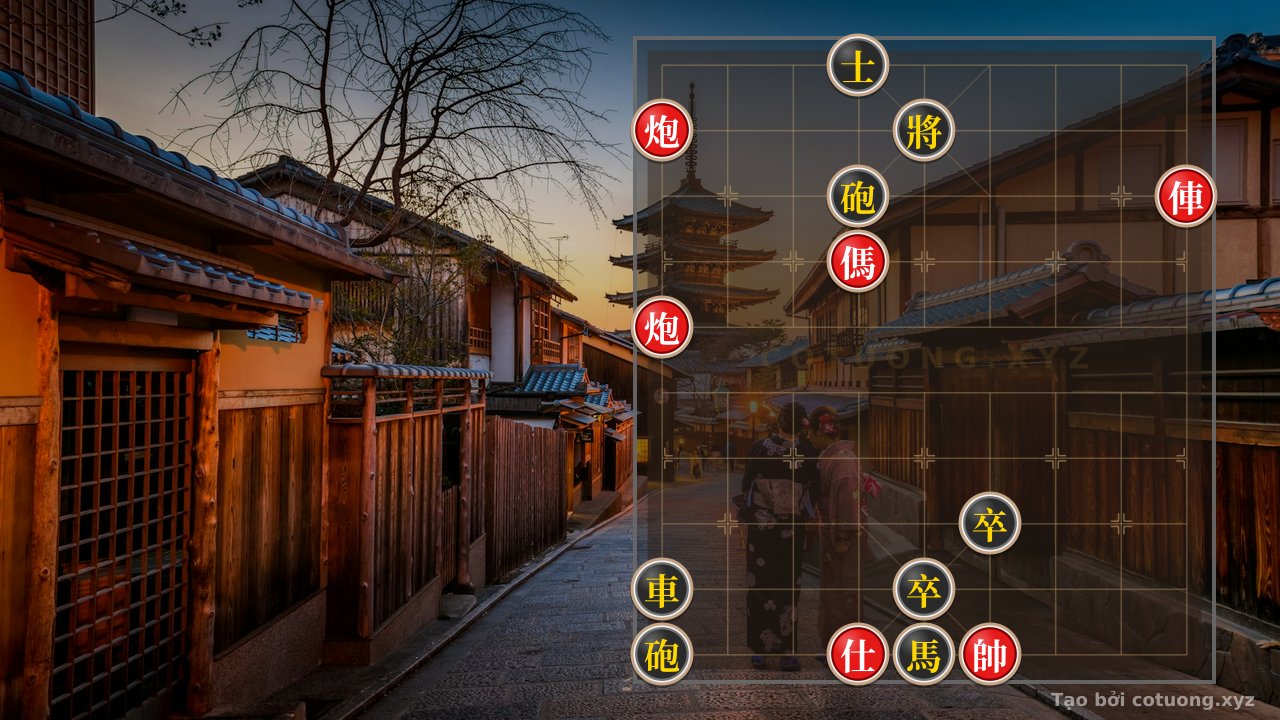 Thế cờ: Strategy 'Double Cannon Checkmate' – Ambush the Opponent with a Bold Rook Move from Red's 1st Rank — Cờ Tướng Online