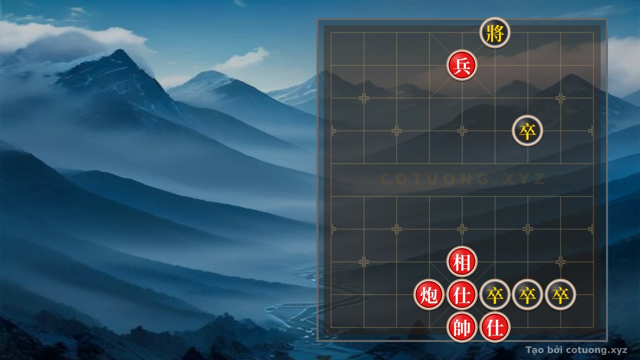 Thế cờ: Zing Xiangqi Online: The Secret Defense Tactics for the Black Side When Facing Only 4 Pawns and the General - The Blazing Black Fire Strategy! — Cờ Tướng Online