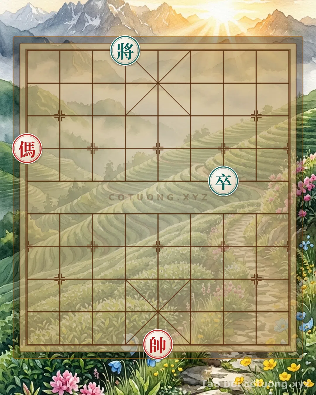 Thế cờ: Horse's Decisive Pawn: Mastering the Classic Checkmate in Endgame — Cờ Tướng Online