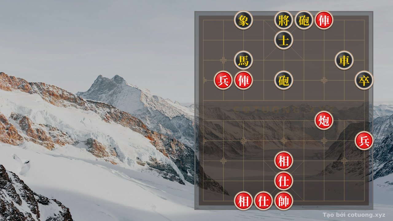 Thế cờ: Red General Chess: The 'Empty Cannon' Strategy Defeats the Black Chariot in 5 Moves — Cờ Tướng Online