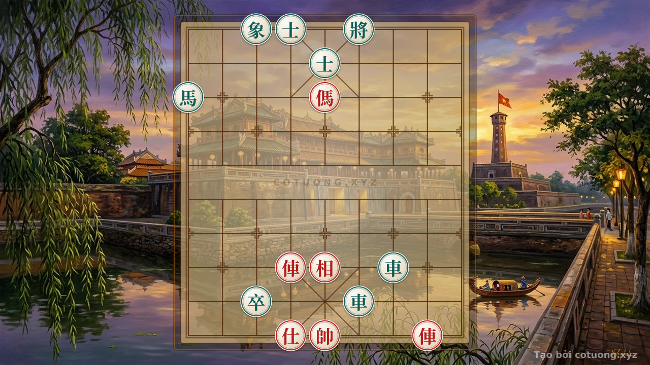 Thế cờ: Xiangqi Tactics: Optimizing Moves for the Red Player — Cờ Tướng Online