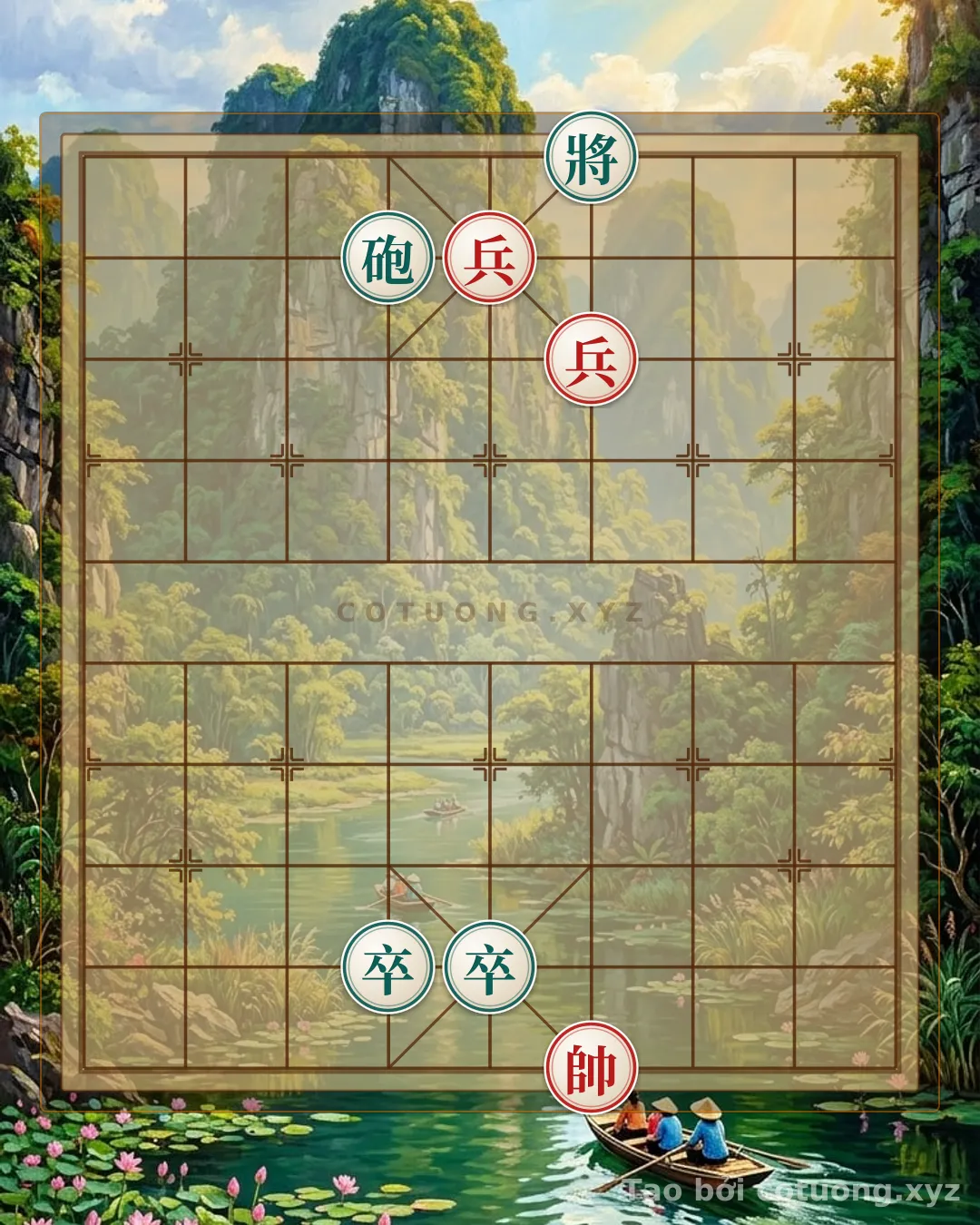 Thế cờ: The 'Black Cannon Lures Red Pawn' Strategy - A Subtle Chess Tactic — Cờ Tướng Online