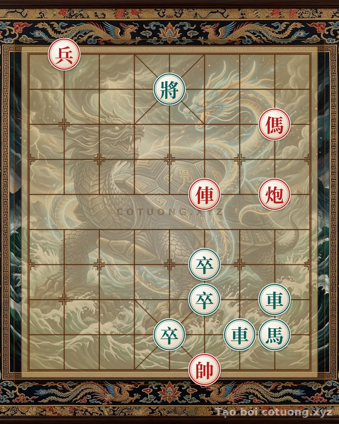 Thế cờ: Xiangqi: Position 'Black Rook Penetration' - First Move Solution — Cờ Tướng Online