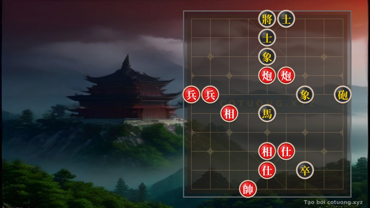 Thế cờ: Xiangqi (Chinese Chess) #CA27: When Two Red Cannons and Two Red Pawns Face a Black Horse Cannon - A Life-and-Death Battle in the Heart of the Board — Cờ Tướng Online