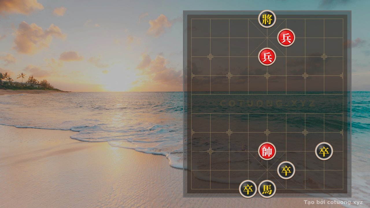 Thế cờ: Defensive Counterattack Strategy: How Red Neutralizes Black's Killer Move in the GeneralFormation — Cờ Tướng Online