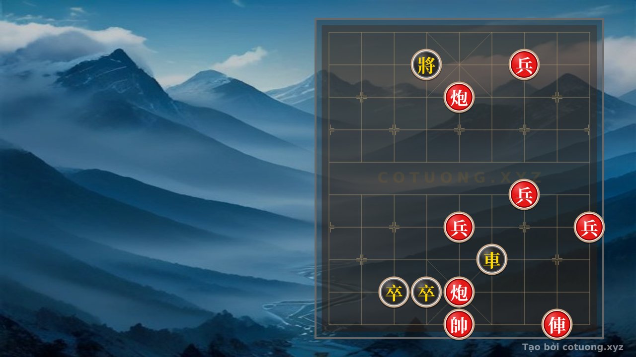 Thế cờ: Xiangqi: Red Rook Breaks Black Rook in the 4th Rank 9th File — Cờ Tướng Online