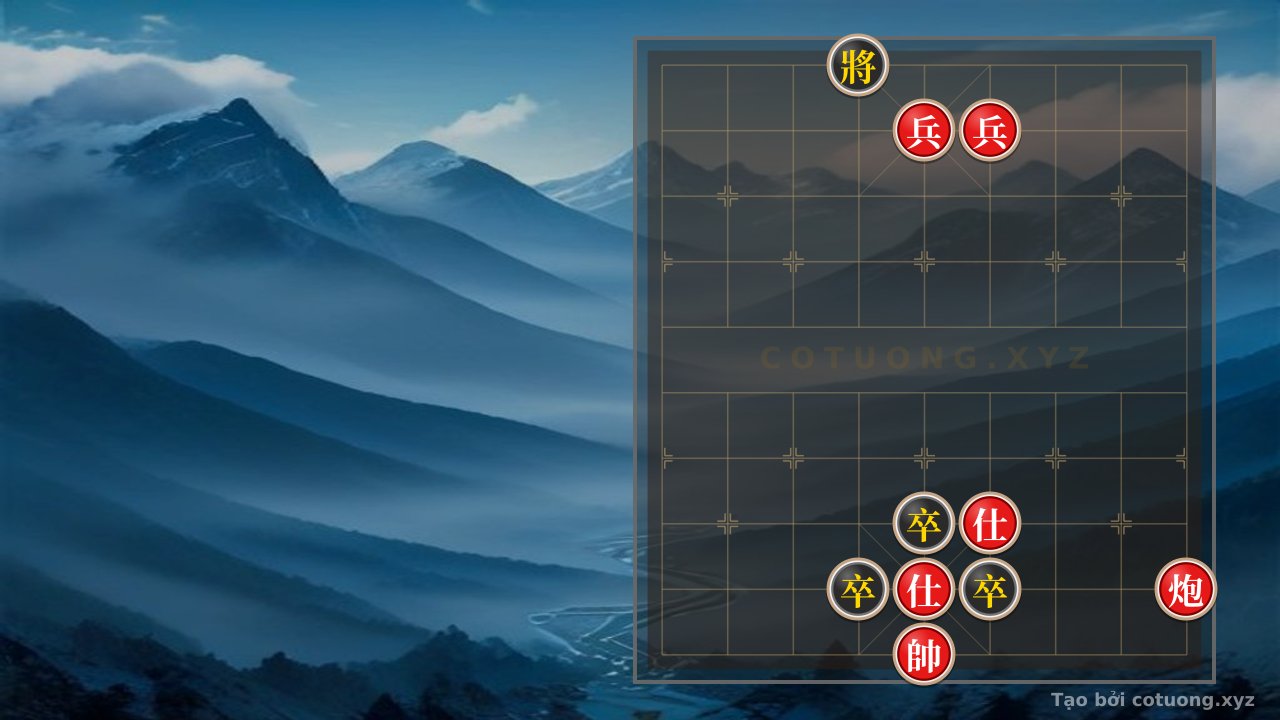 Thế cờ: Divine Tactics: Cannon 2Pawns 2Advisors vs. 3Pawns - Master's Winning Strategy from the AI Master — Cờ Tướng Online
