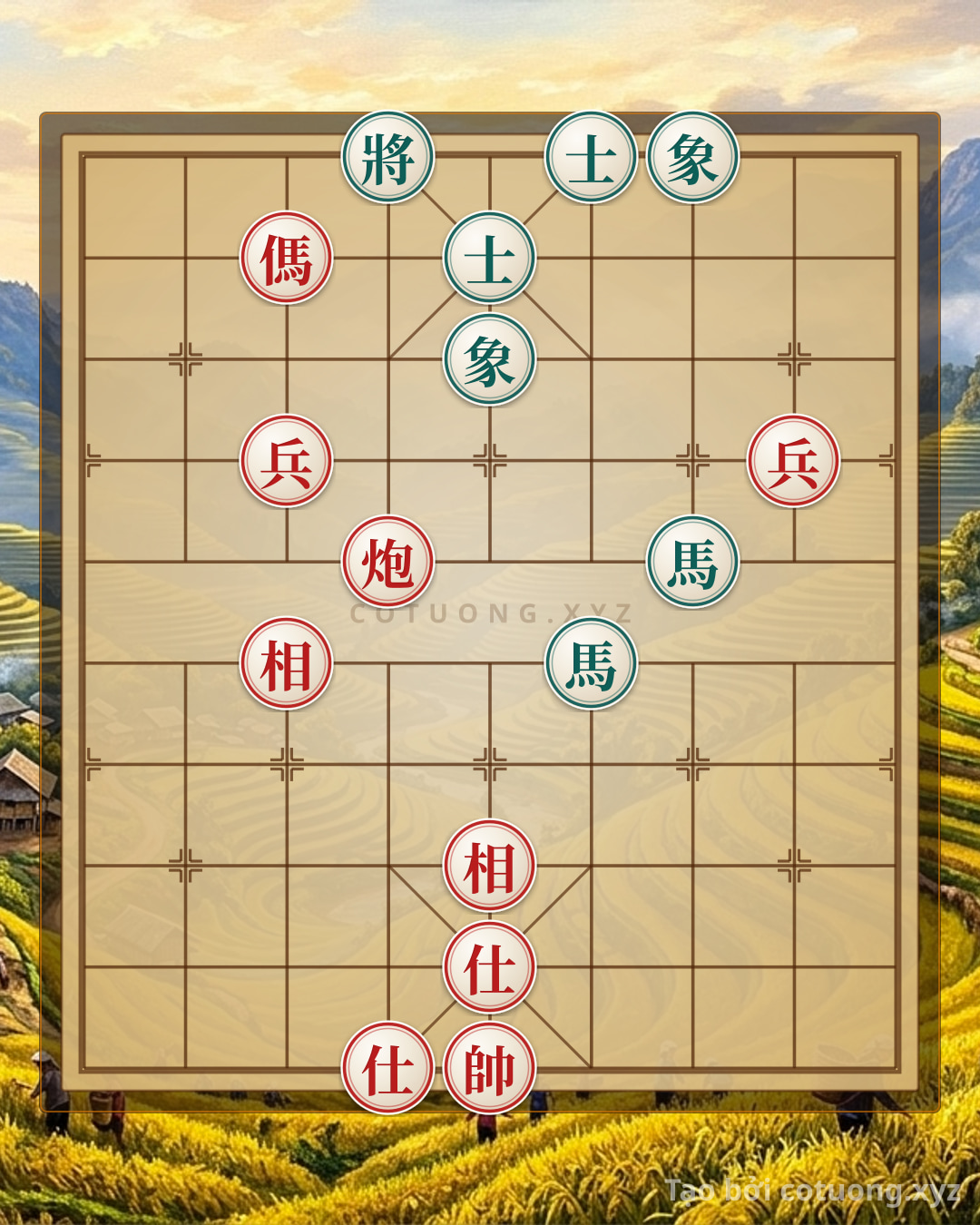Challenge: Red Horse Retreats to File 7: A Bloody Endgame in Chinese Chess - Can you solve it?
