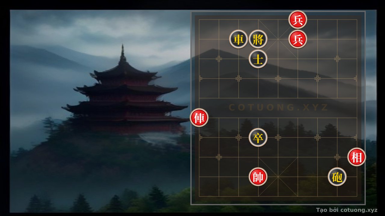 Thế cờ: Defeating Black in 3 Moves: The Red Chariot Strategy on File 9, Rank 5 - Xiangqi Online — Cờ Tướng Online