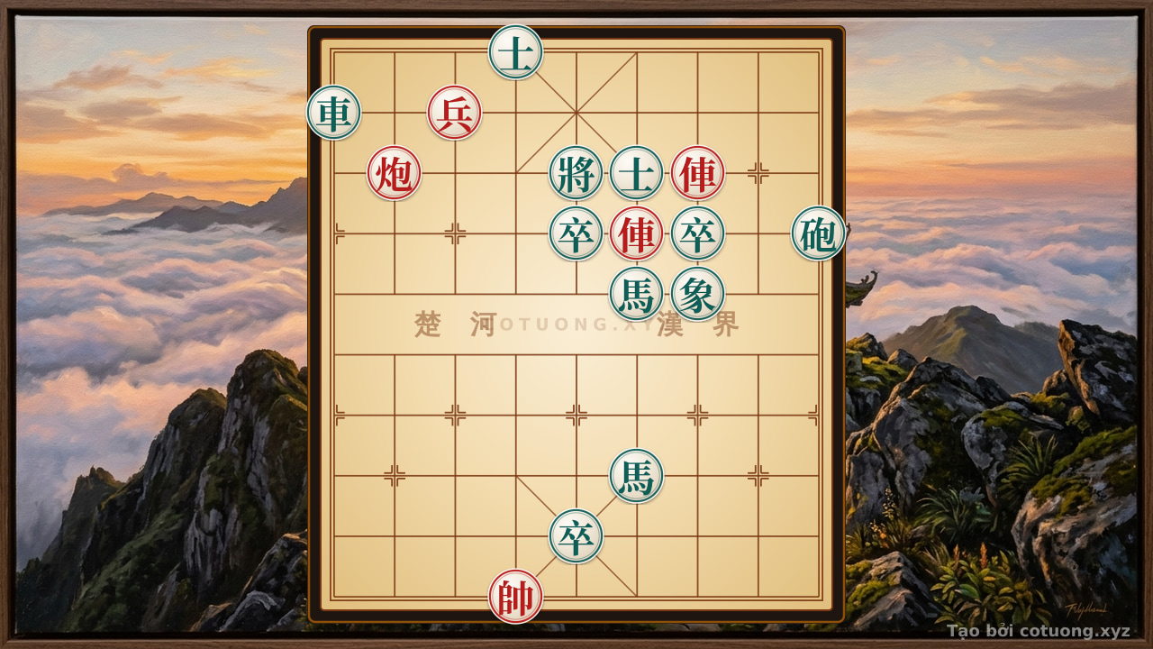 Thế cờ: The God Trap in Xiangqi: When Two Rooks and Cannons Face Opponent's 2 Horses and 3 Pawns - The Secret Behind the Brilliant Move — Cờ Tướng Online
