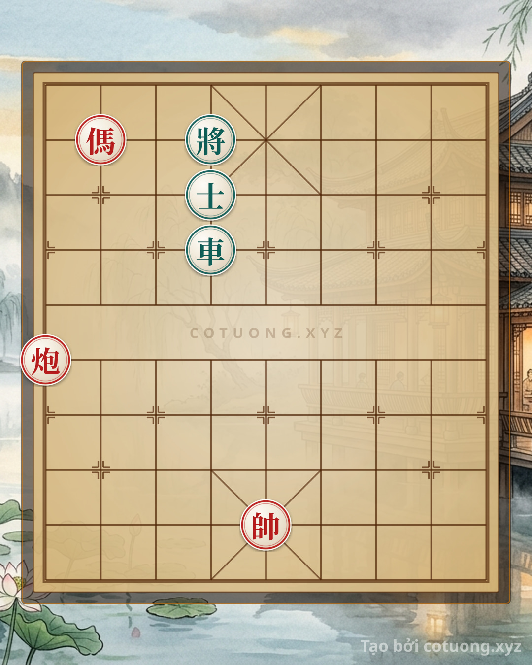 Challenge: Tactical Strike: Black Chariot at 4-7 Locks Red General at 5-2 - Basic Xiangqi Opening - Can you solve it?