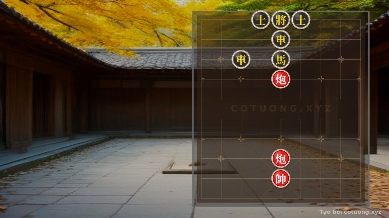 Thế cờ: Red's 'Empty Cannon' Trick: Conquering the Double Horse Interlocking Formation — Cờ Tướng Online