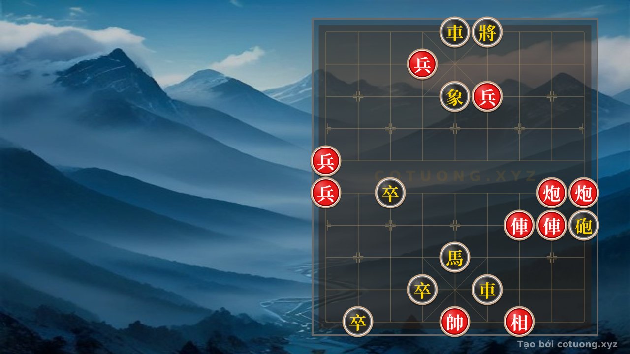 Thế cờ: Black General: Strong Defense in the Red Fire Storm — Cờ Tướng Online