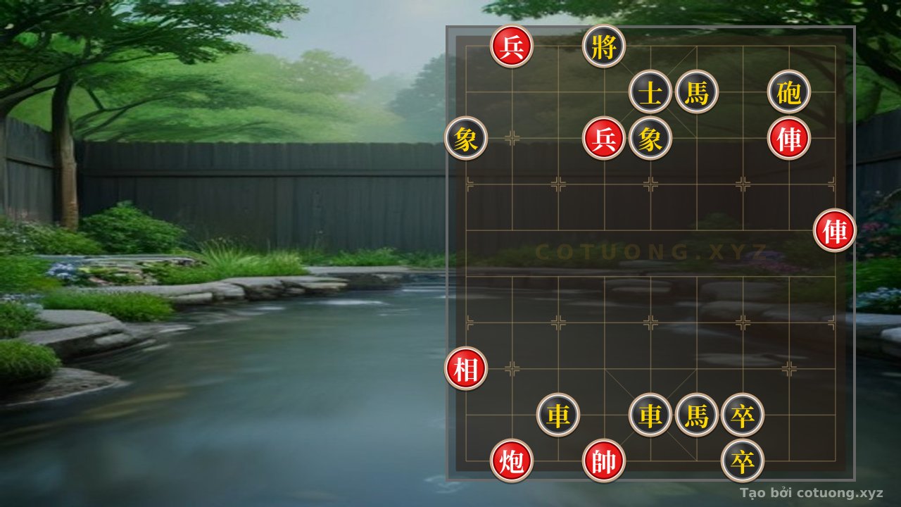 Thế cờ: Classic Xiangqi: The Thrilling Battle Between Red's 2 Rooks and Black's Double Horses - Who Will Prevail? — Cờ Tướng Online