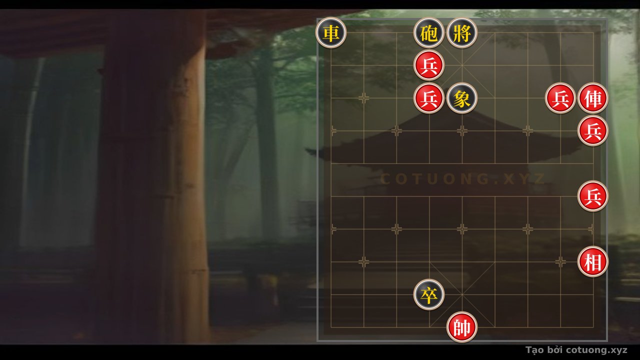 Thế cờ: The Xiangqi Defense Mastery: How Red's Cannon Attack and Black's Clever Defense Resolve the Critical Situation? — Cờ Tướng Online
