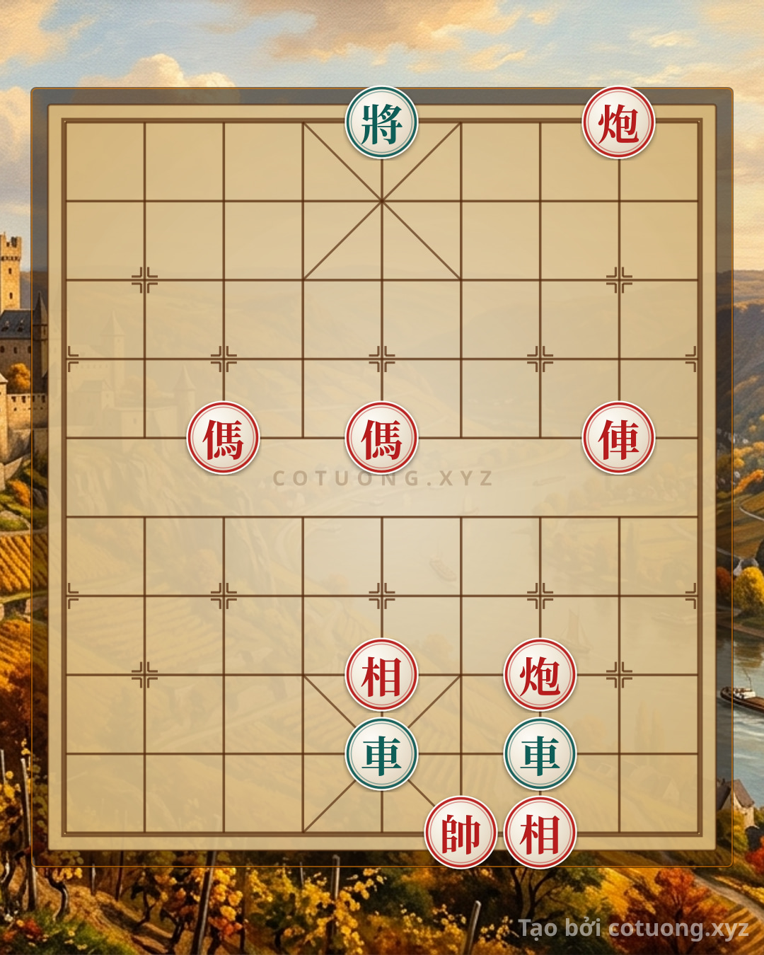 Challenge: Mastering the Ultimate Checkmate: How to Crush Two Black Rooks with Two Cannons and Two Horses - Can you solve it?