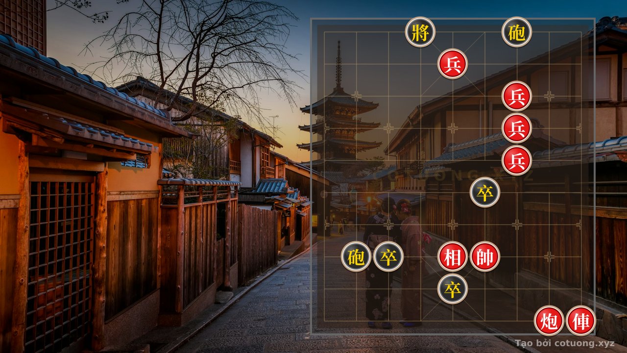 Thế cờ: The Enigmatic Rook-Cannon 4 Pawn vs. 2 Cannons 3 Pawns: The Fateful Move on File 1! — Cờ Tướng Online