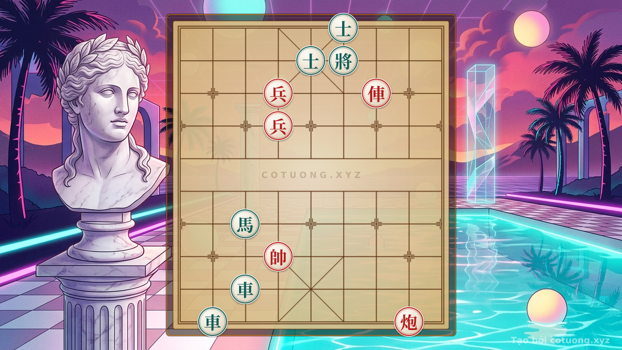 Thế cờ: Xiangqi: The Red Strategy is Unpredictable in This Critical Position — Cờ Tướng Online