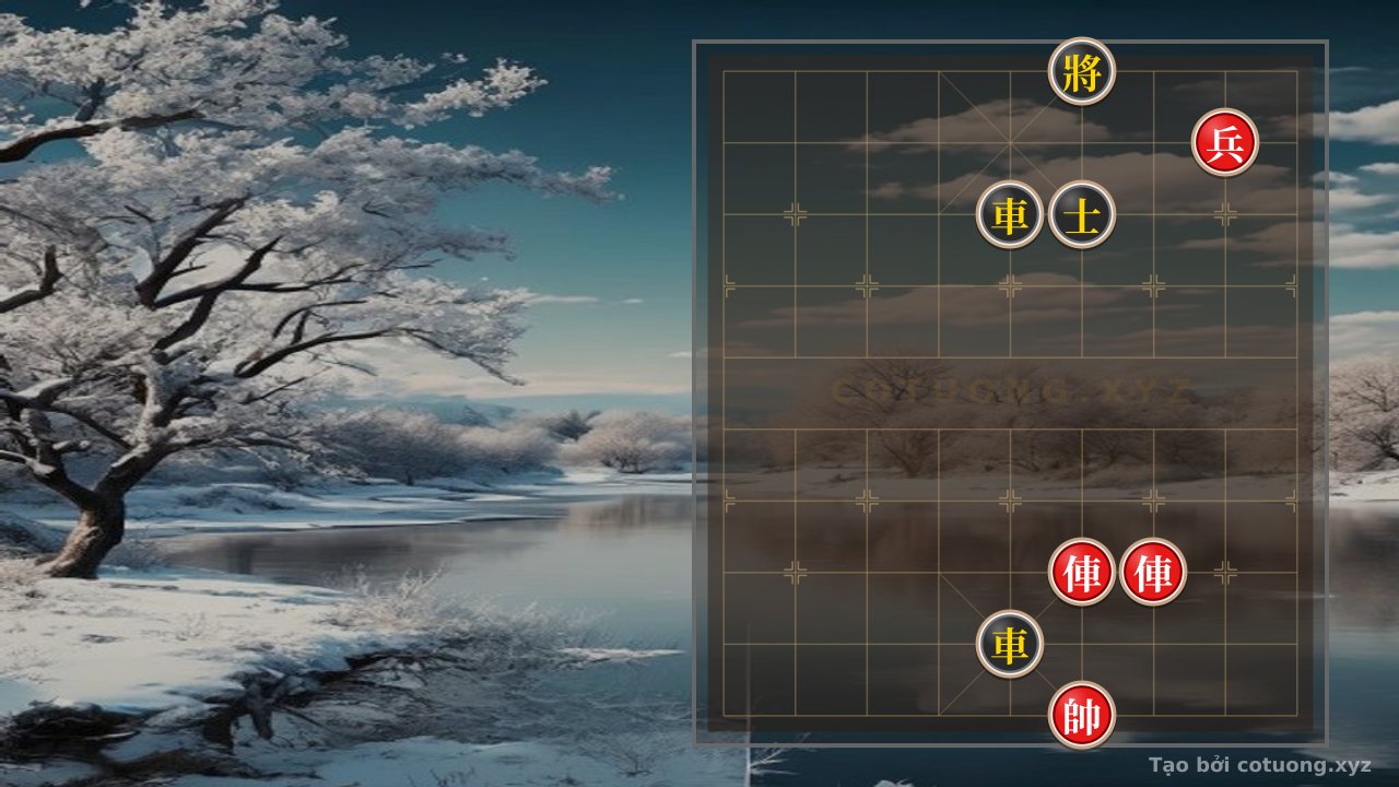 Thế cờ: The Brutal Counterattack: Black's Rook Sacrifice Exploits the Red Rooks' Weakness — Cờ Tướng Online
