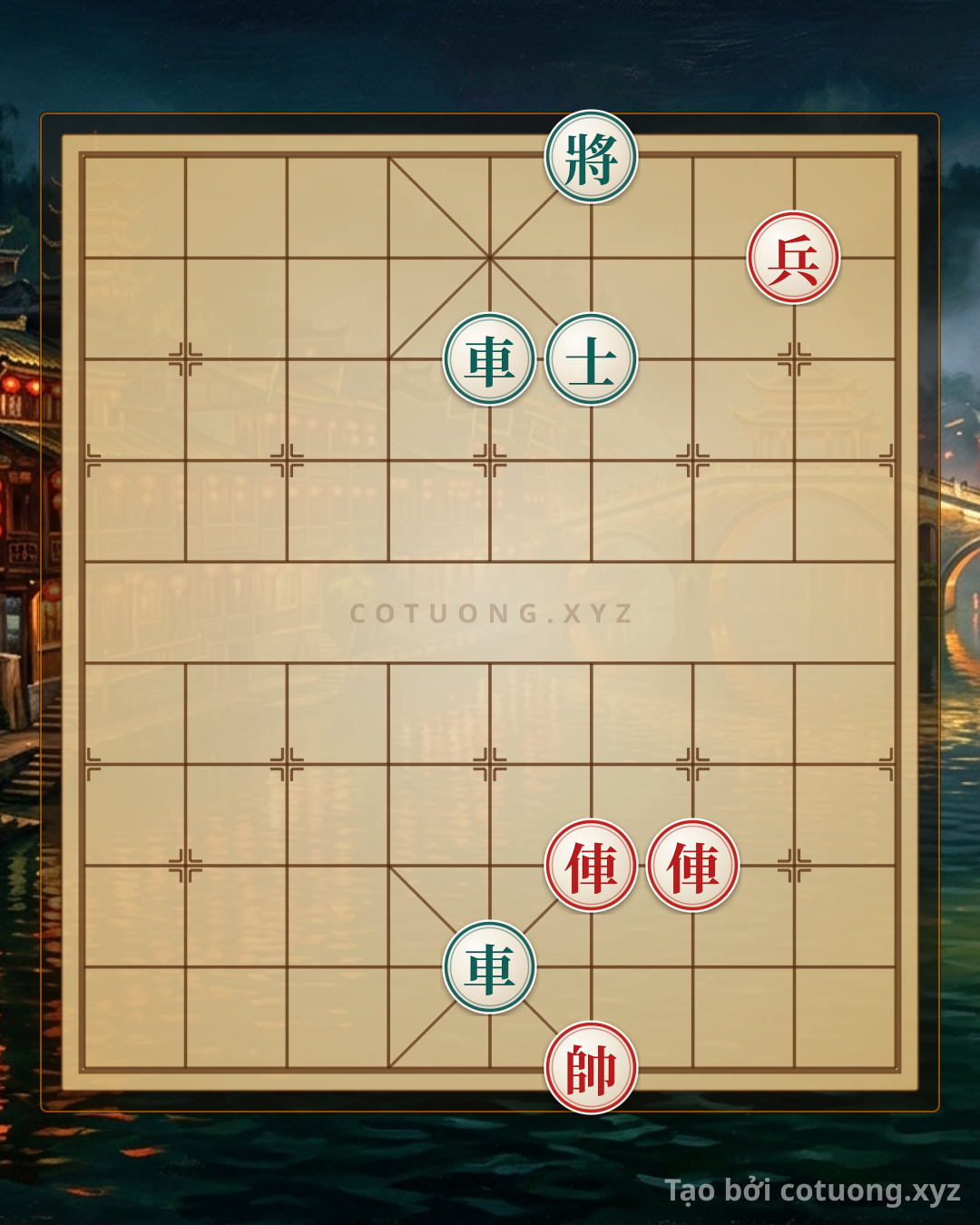 Challenge: The Brutal Counterattack: Black's Rook Sacrifice Exploits the Red Rooks' Weakness - Can you solve it?