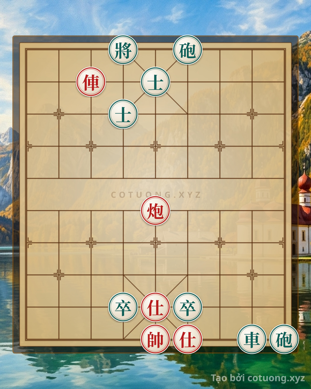 Challenge: Xiangqi: The Ultimate Rook Checkmate - Red Rook Threatens to Rush Down the 7th File, Black Cannon is Pinned - Can you solve it?