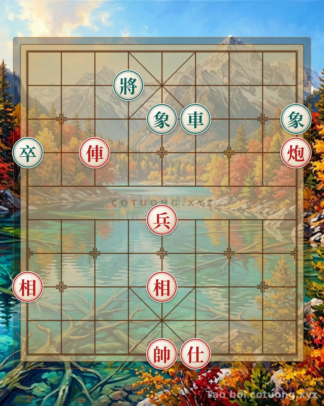 Thử Thách: Nước Đỏ Đầu Tiên: Pháo Lộ 1 Tấn Thẳng, Xe Lộ 7 Đón Bão - Thế Cờ Tướng Cơ Bản - Bạn có thể giải được?
