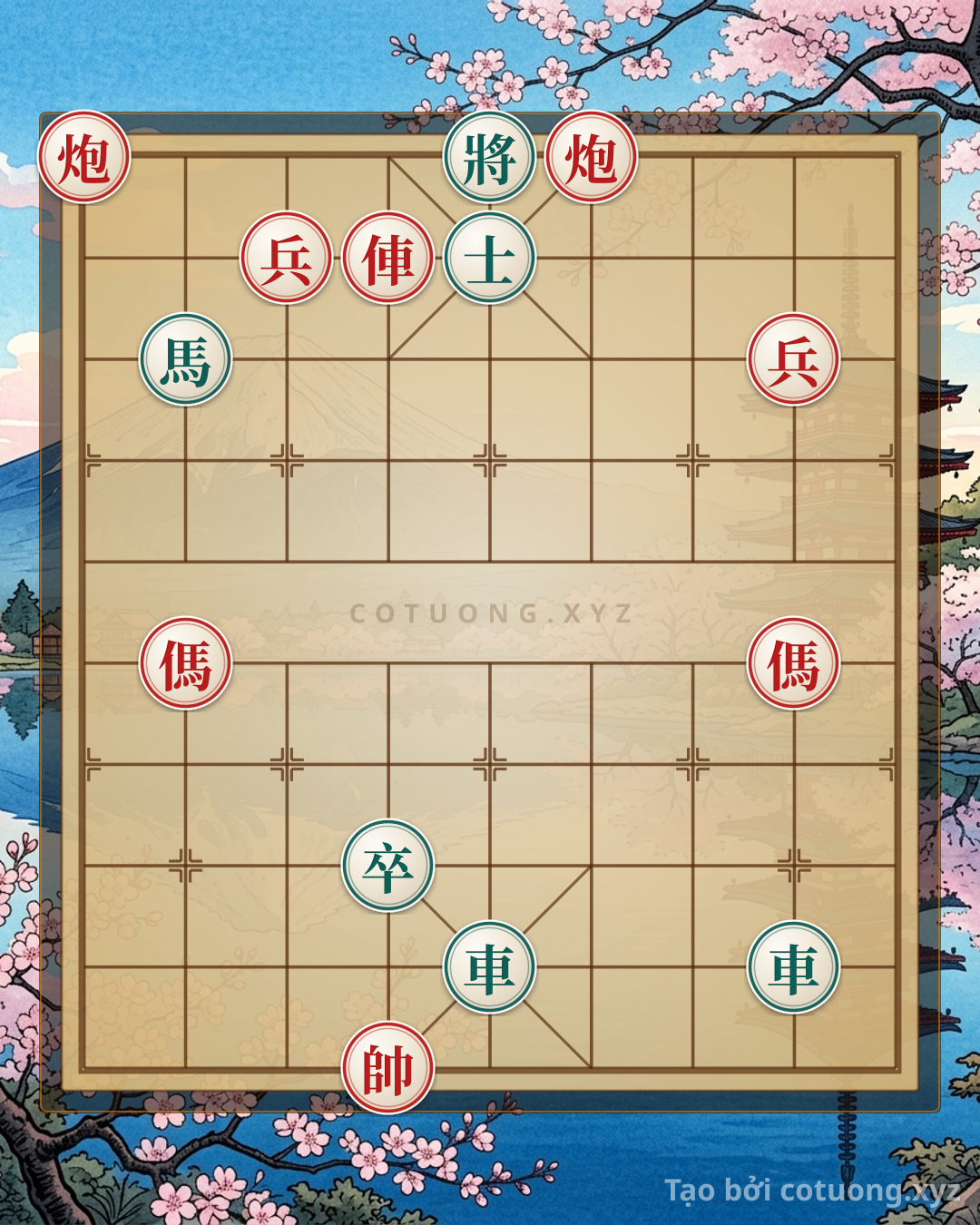 Challenge: Xa song pháo khóa chặt trung cung - Can you solve it?