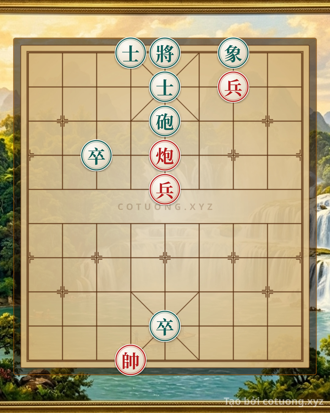 Challenge: Red General's First Move: Breaking the Legendary Black Advisor - Can you solve it?
