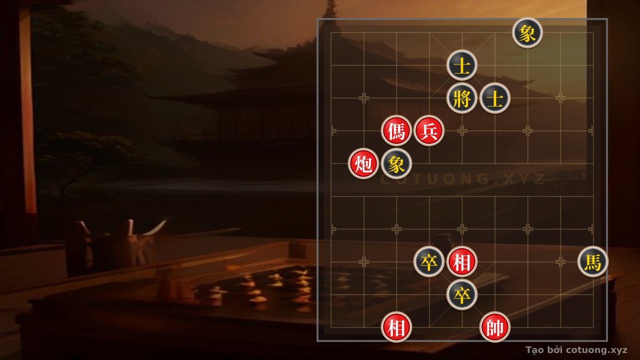 Thế cờ: 'Cannon vs. Horse'? – Red's First Move Leads to a Defensive Setup with the Cannon on File 8, While Black's General Threatens from File 5! (Level 6/10) — Cờ Tướng Online