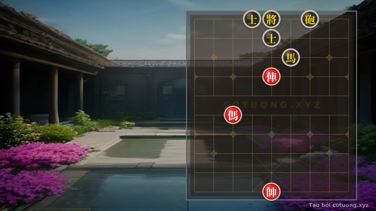 Thế cờ: Classic Xiangqi Position: Red Rook Escapes, Black Horse Pinned - Decisive Tactical Maneuver — Cờ Tướng Online