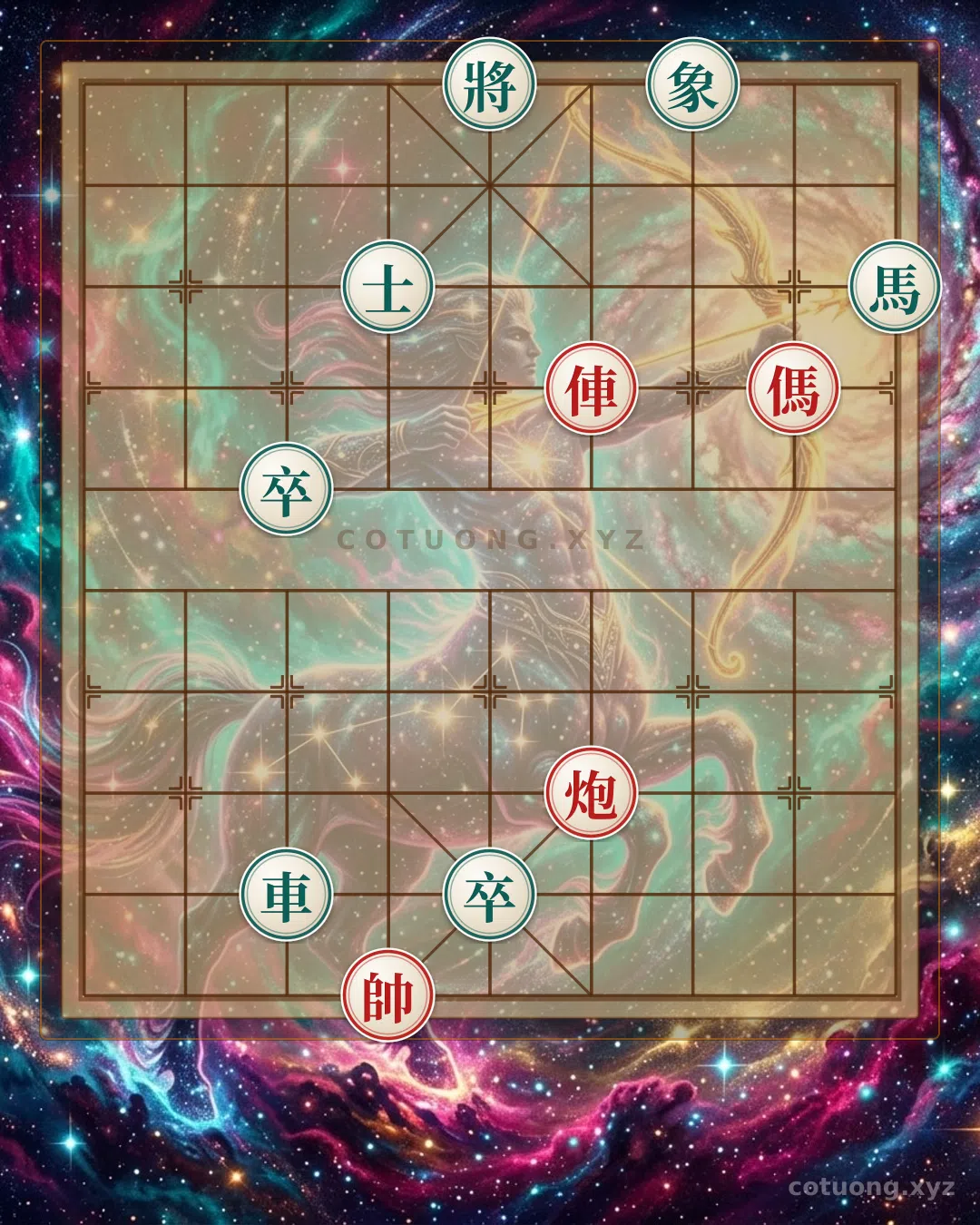 Thế cờ: The 'Red Cannon on File 4, Rank 3' Trap - The Deadly Move of Red in the 'Black Chariot on File 3, Rank 2' Formation — Cờ Tướng Online