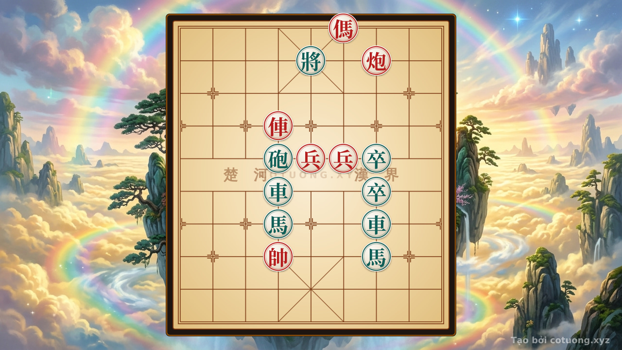 Thế cờ: The Mystery of the Chessboard: Red Horse Roams in a Deadly Formation — Cờ Tướng Online