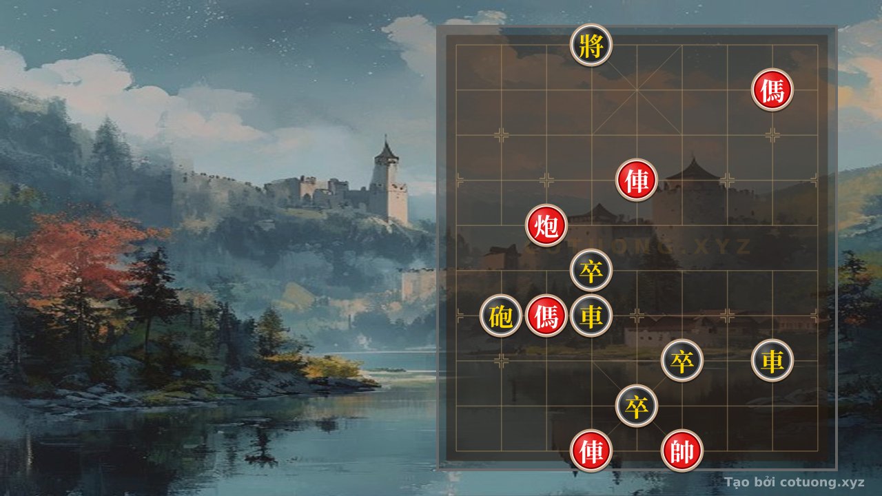 Thế cờ: Classic Checkmate Secrets: When 2 Rooks, 2 Cannons, and 2 Horses Face Off Against 2 Rooks, 2 Cannons, and 3 Pawns - The Decisive Move of the King — Cờ Tướng Online