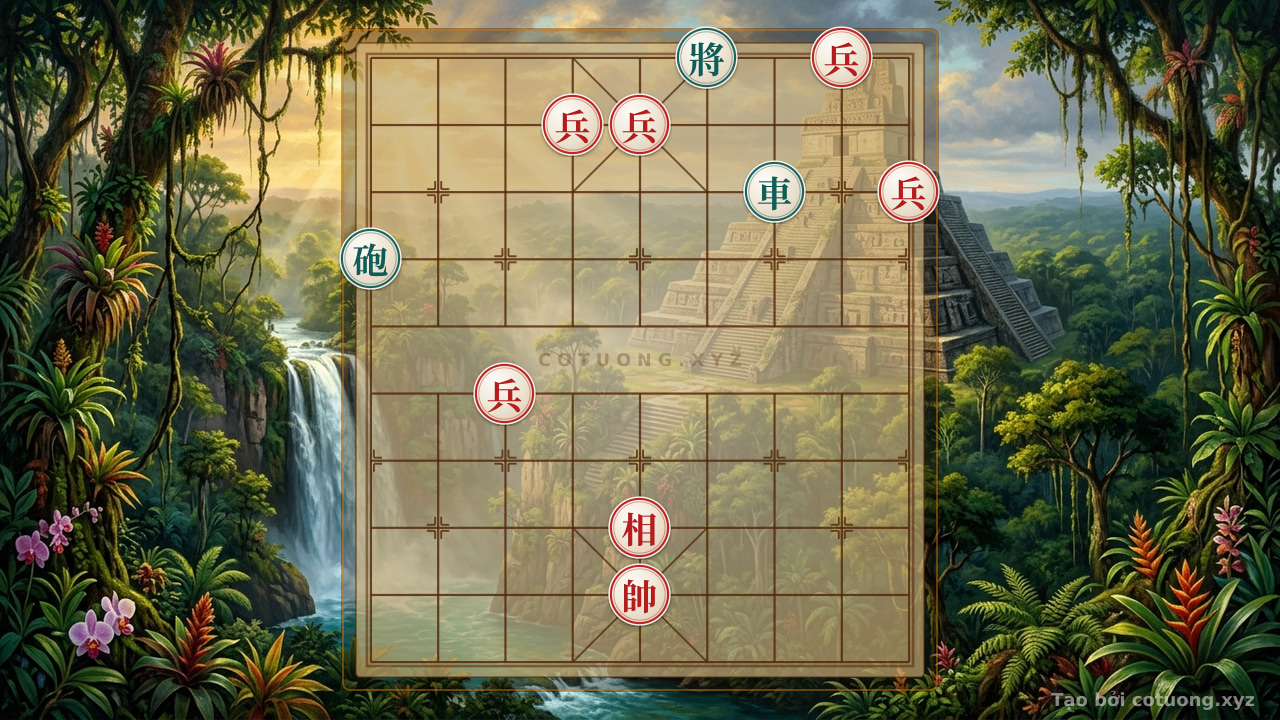 Thế cờ: Xiangqi: Red's Strategy Against the Black Chariot - Lessons from the Battle of Bạch Đằng — Cờ Tướng Online