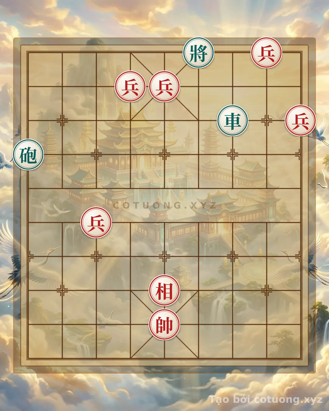 Challenge: Xiangqi: Red's Strategy Against the Black Chariot - Lessons from the Battle of Bạch Đằng - Can you solve it?
