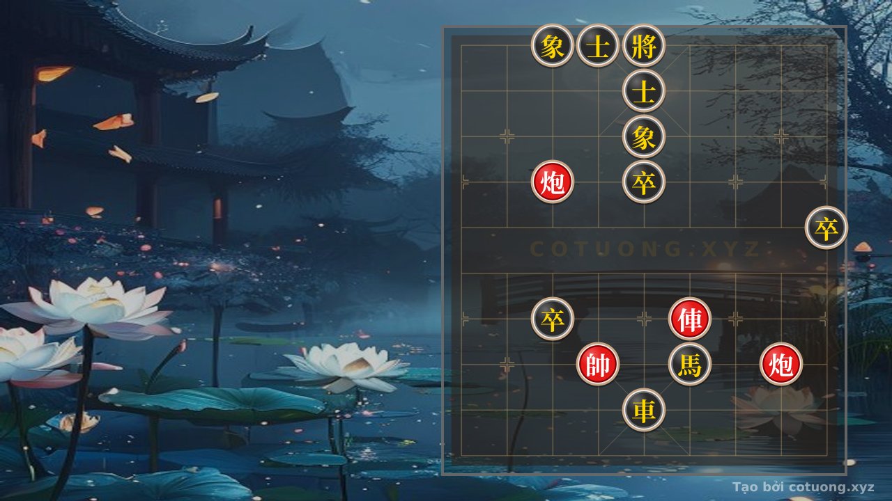 Thế cờ: Quick Checkmate Trick: Red Rook and Cannon Crush Black Horse and Three Pawns in 3 Moves — Cờ Tướng Online