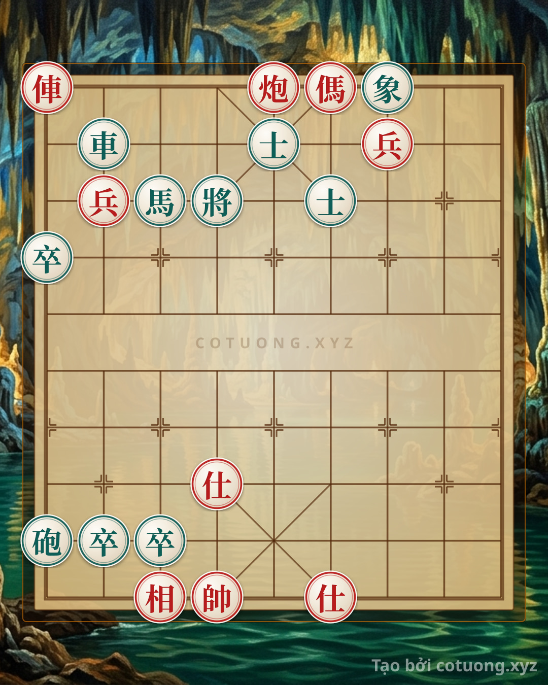 Challenge: The Art of a Swift Checkmate: How Red's Rook-Cannon-Horse (2 Pawns) Can Crush Black's Rook-Cannon-Horse (3 Pawns) in an Instant - Can you solve it?