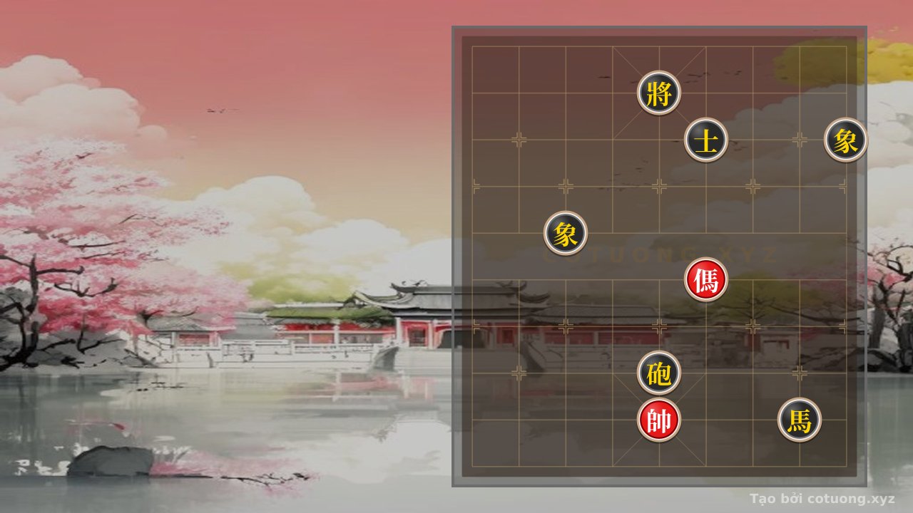 Thế cờ: Masterstroke in Endgame: Horse vs. Cannon Horse Elephant 2Bishops - The Secret of the 'Breaking' Formation — Cờ Tướng Online