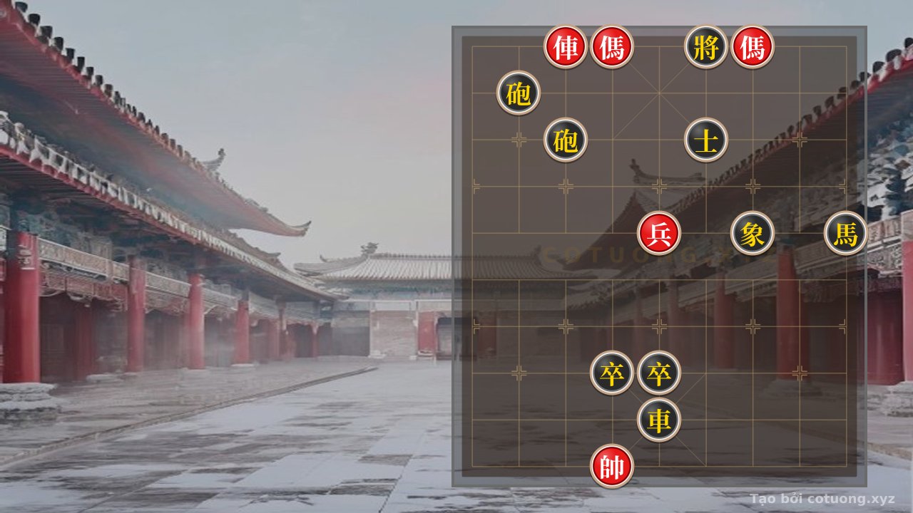Thế cờ: Song Mã Giao Chân: The Red Army's Breakthrough Strategy in the Classic Endgame — Cờ Tướng Online