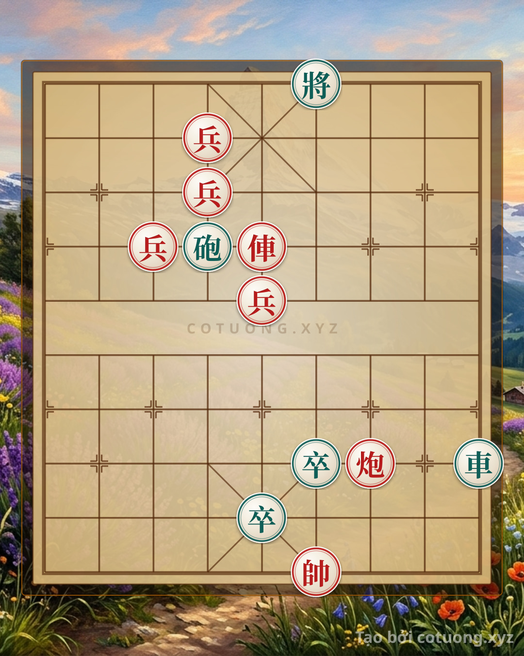 Challenge: Xiangqi: Sharp Defense - Black Neutralizes Red's Checkmate in 3 Moves - Can you solve it?