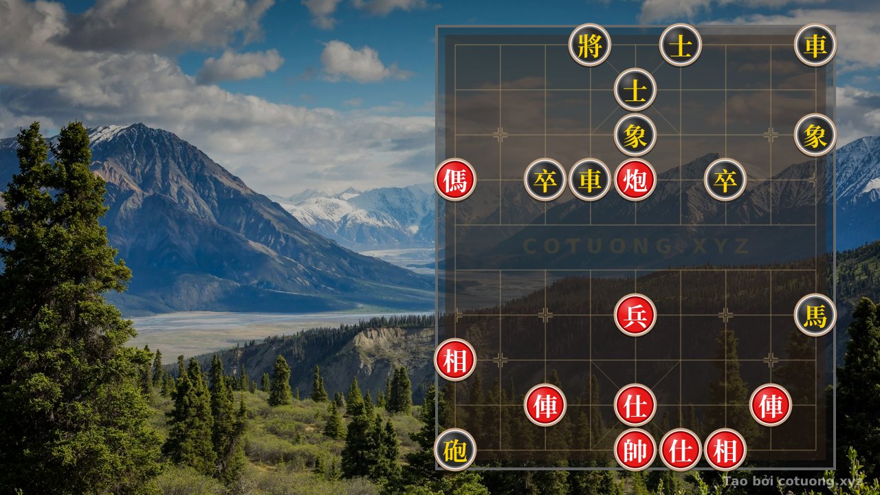 Thế cờ: Red Rook Charges Straight into the Black General's Defense Network: The 'Killing Move' Strategy in Xiangqi — Cờ Tướng Online