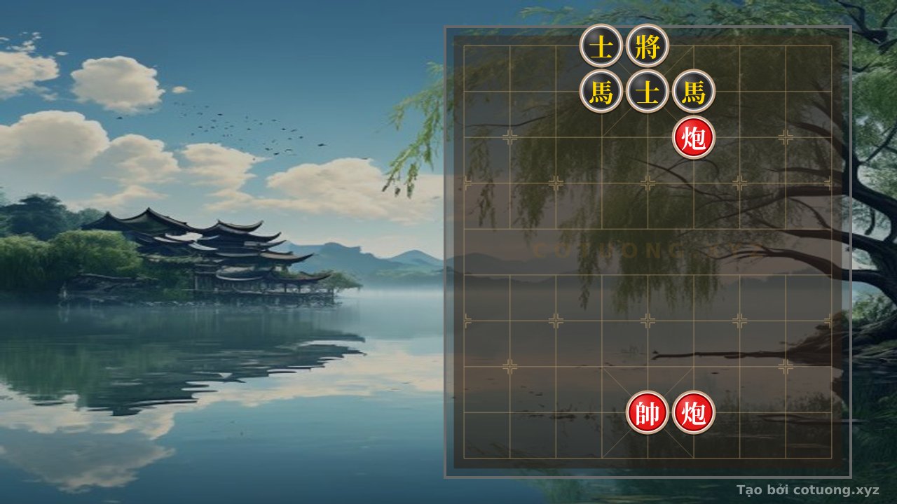 Thế cờ: Red Cannon's Divine Trick: Defensive and Counterattacking Strategies in the Double Horse Interlocking Formation — Cờ Tướng Online