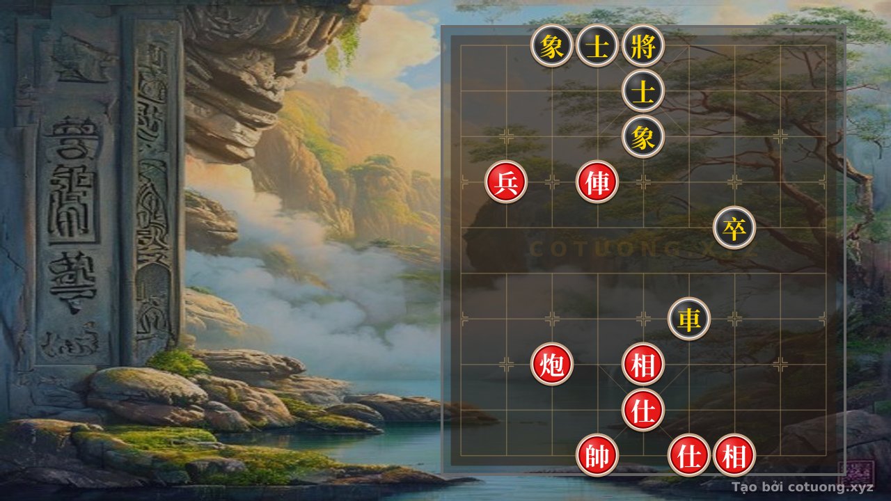 Thế cờ: Tactical Strike: Red Rook at File 6 Pierces into Black Advisor at File 4 Rank 10 — Cờ Tướng Online