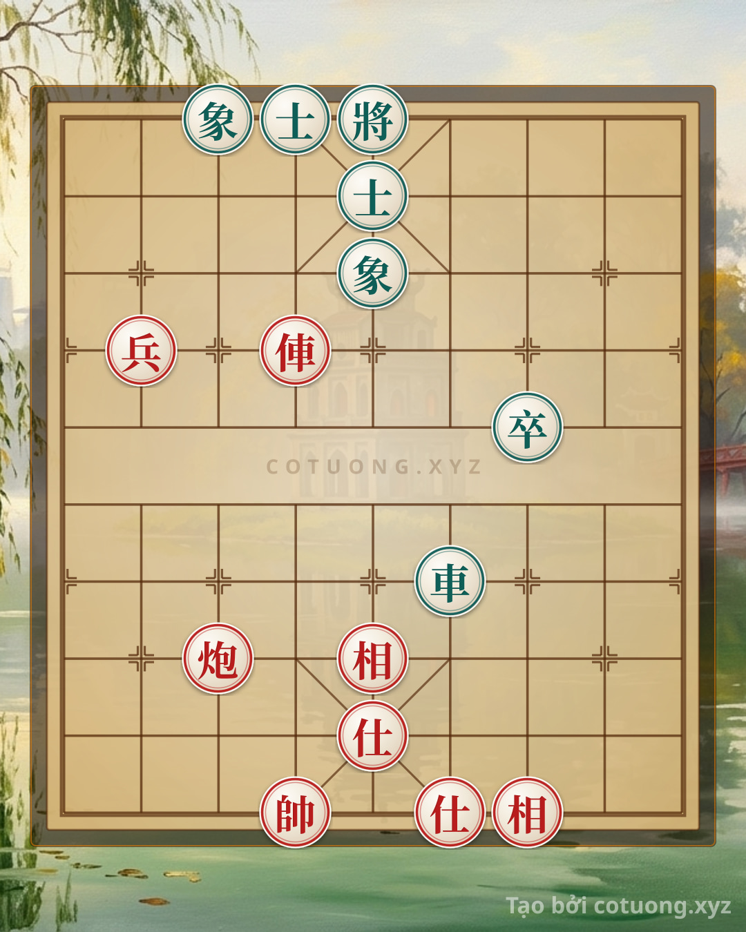 Challenge: Tactical Strike: Red Rook at File 6 Pierces into Black Advisor at File 4 Rank 10 - Can you solve it?