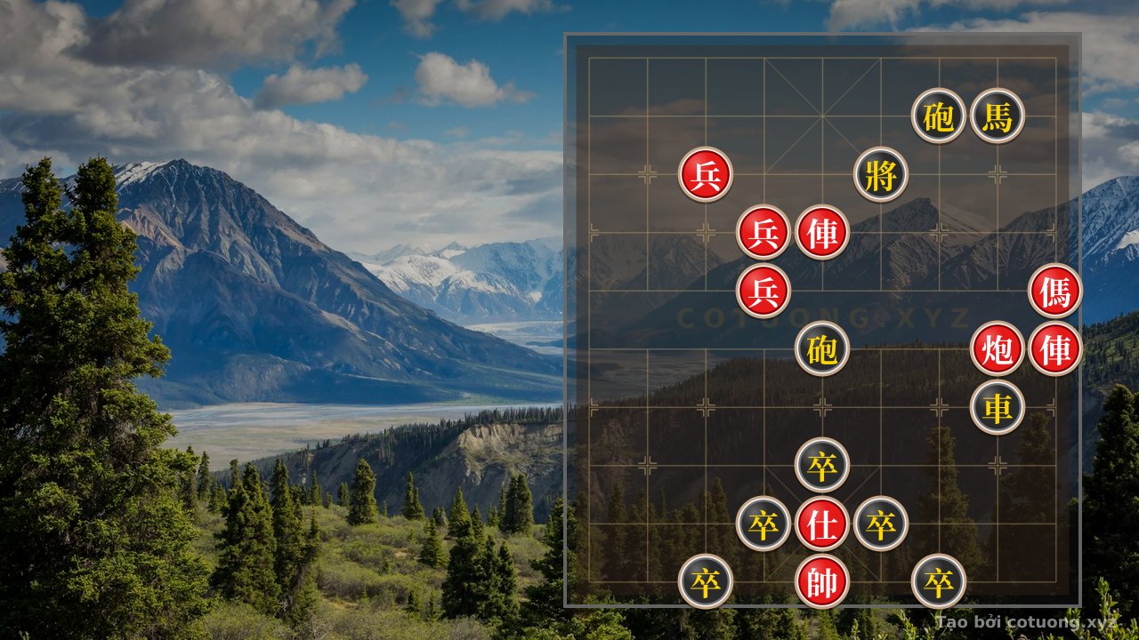 Thế cờ: Red-Black Chessboard: Battle on File 5-9, Cannon-Horse Dynamics — Cờ Tướng Online