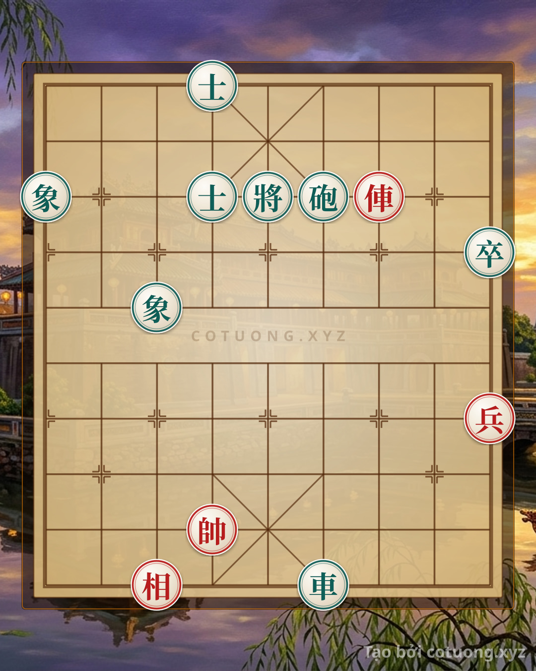 Challenge: The Ultimate Checkmate Trick: Red Rook and Pawn Smash Black's Cannon - When the Red General Roars to Victory - Can you solve it?