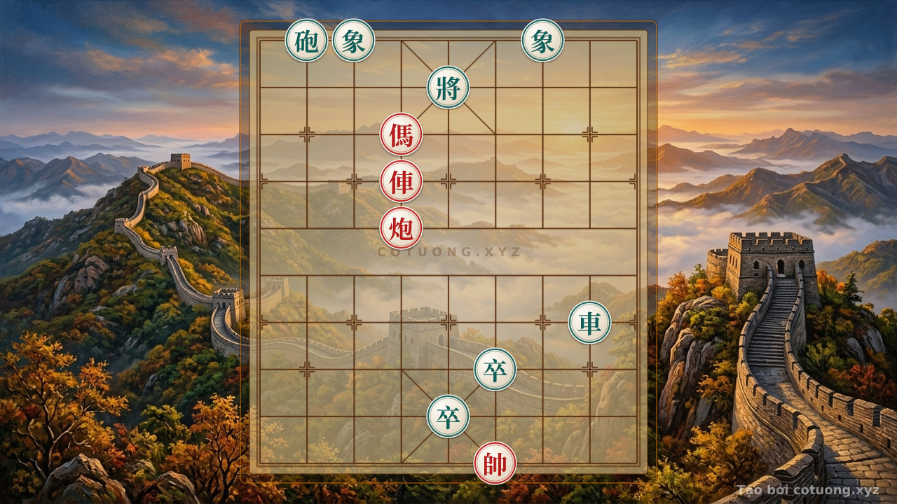 Thế cờ: Xiangqi: The Strong Black Formation Under Red Pressure - Lessons in Defensive Play — Cờ Tướng Online