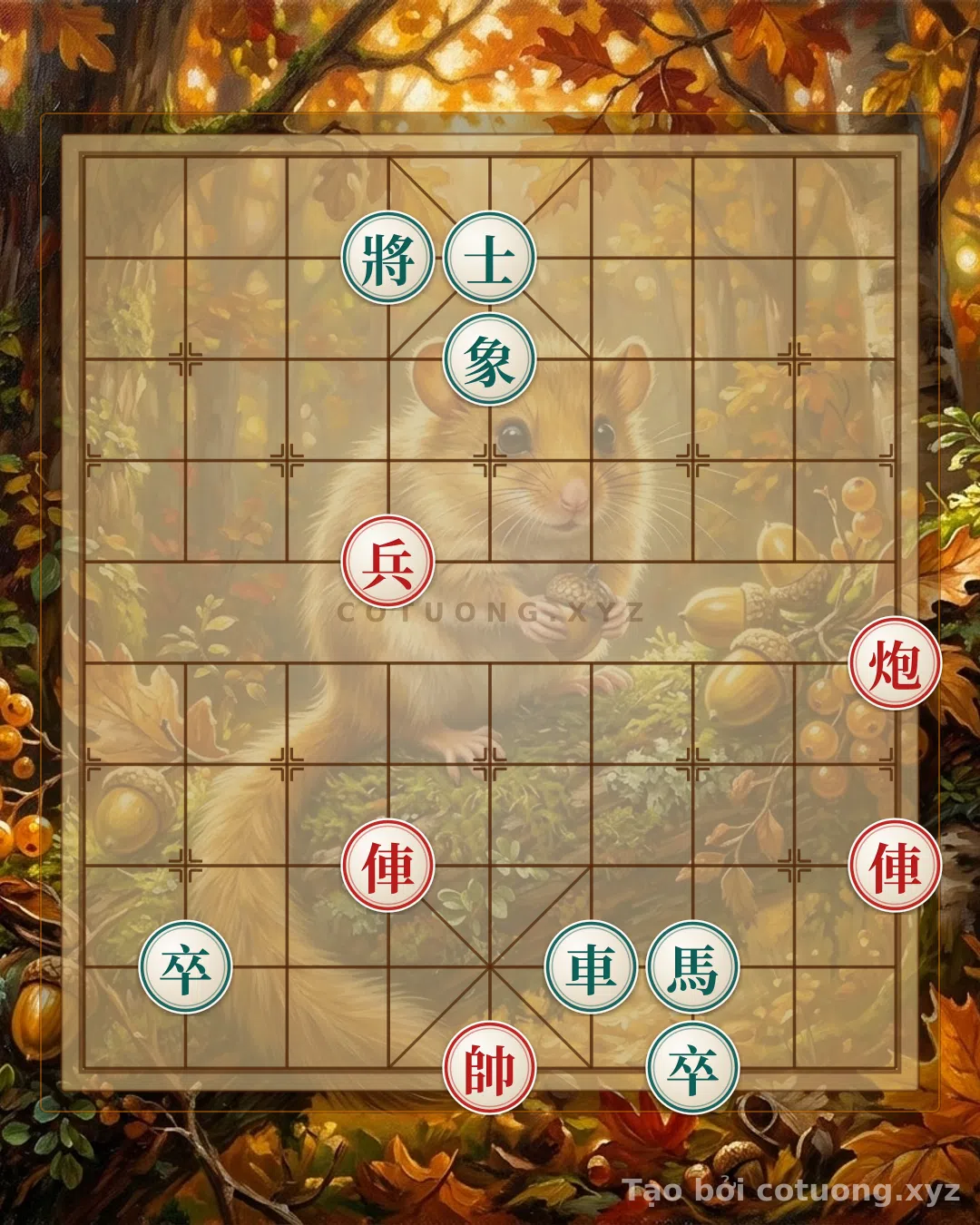 Thế cờ: The Red Chariot's Trap on File 6, Rank 3 in the 'Empty Cannon' Formation - Warning of a Deadly Mistake — Cờ Tướng Online