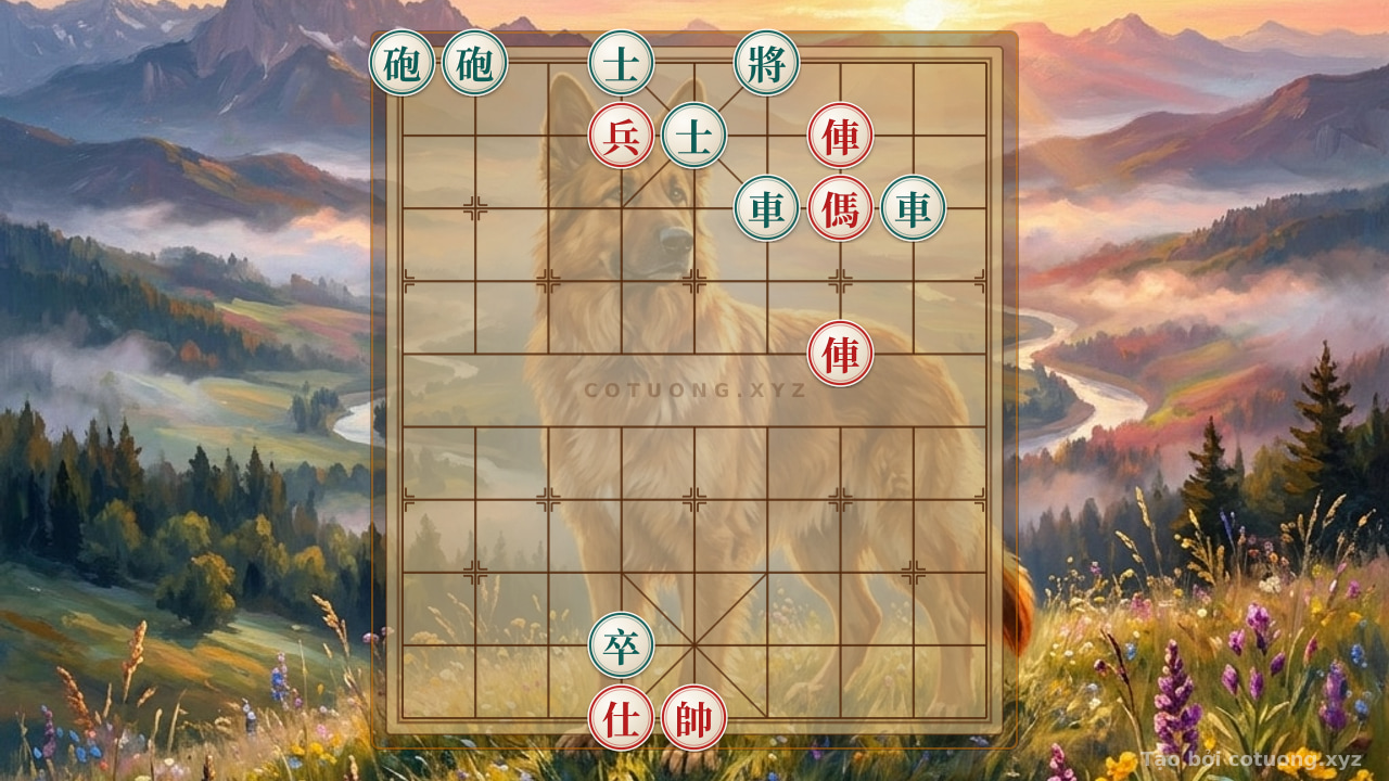 Thế cờ: The Art of Counterattacking with the Lone Red Chariot: A Quick Defense Strategy — Cờ Tướng Online