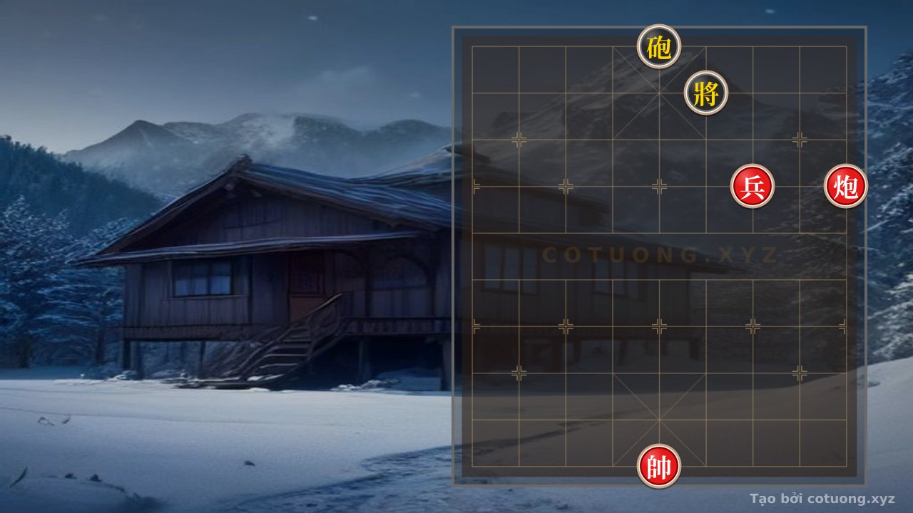 Thế cờ: Black Cannon on File 5, Rank 10 – Infinite Counterattack Battle: When Red is Forced to Open the Wings in a Deadly Trap! — Cờ Tướng Online